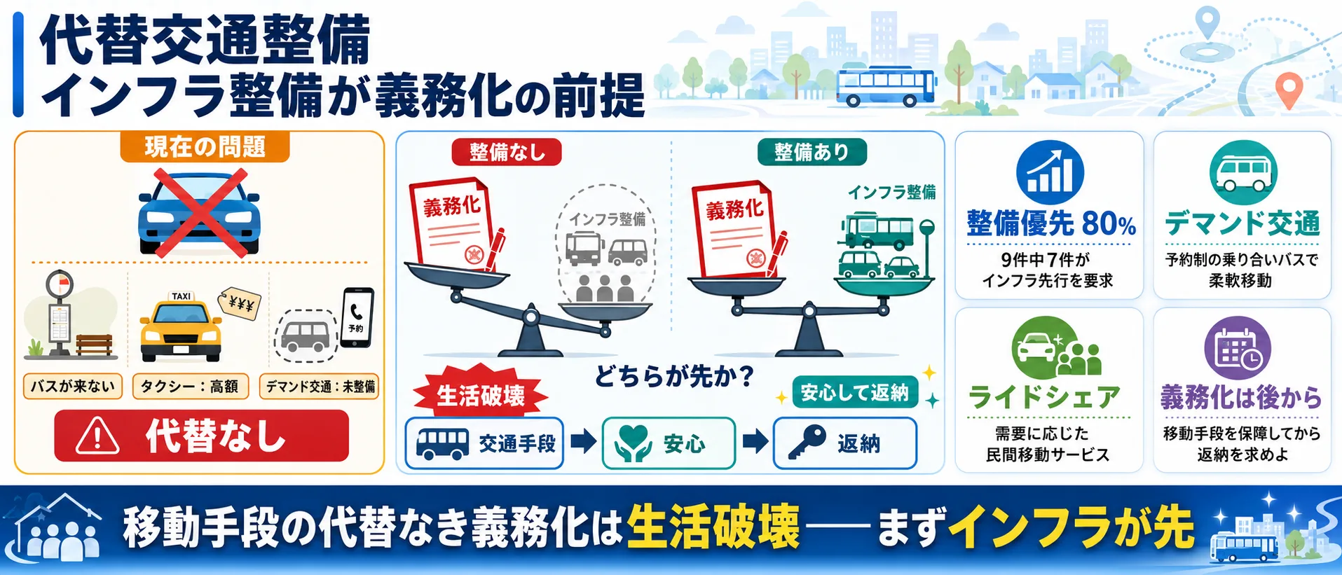 論点④ 代替交通整備
