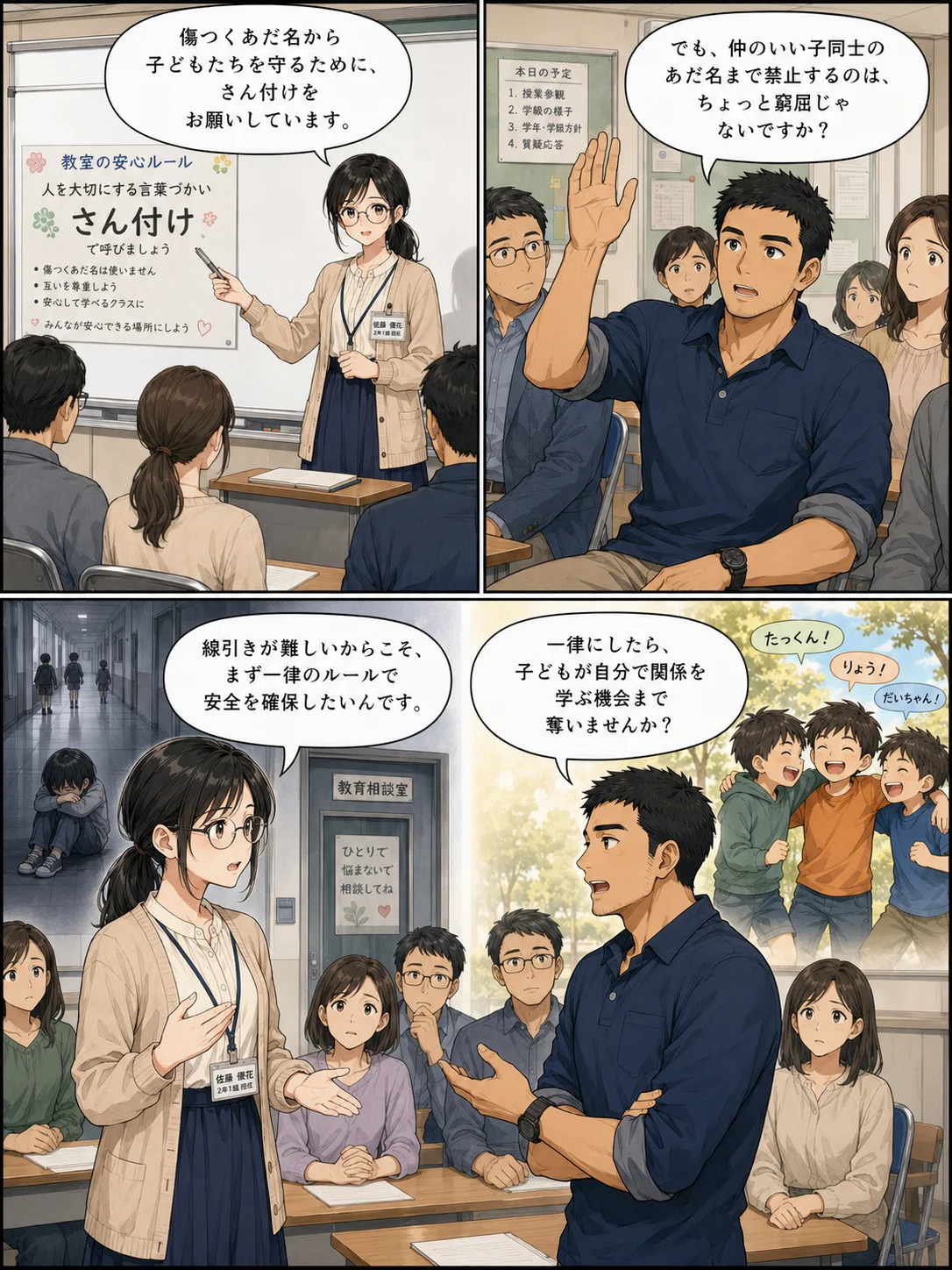 漫画2ページ目 窮屈じゃないか？