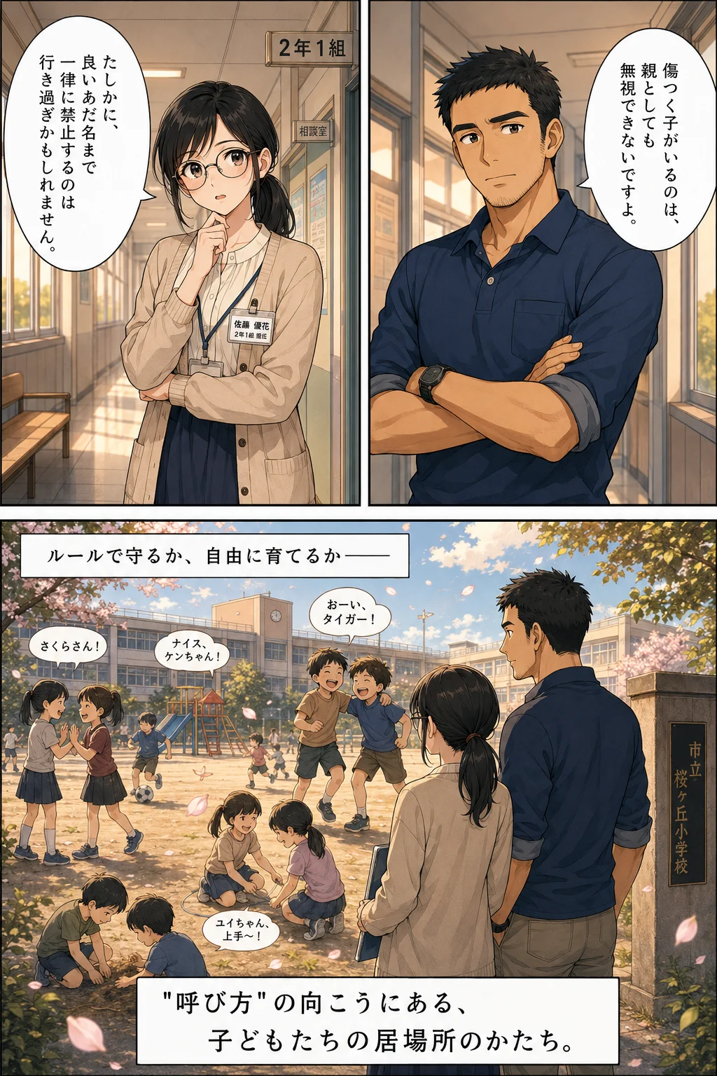 漫画3ページ目 呼び方の向こうに